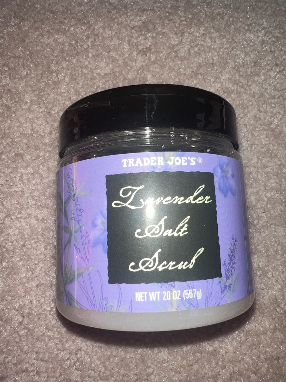 NWT Trader Joe’s Lavender salt Scrub 20oz